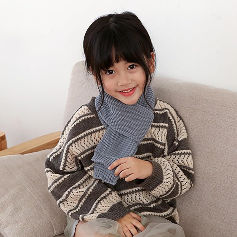 Piewag Kids Knit Scarf Toddler Winter Warm Scarves Neck Warmer Fashion Solid Color Scarf for Boys Girls - Image 5